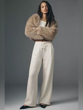 Anthropologie Bishop + Young Tweed Pull-On Pants